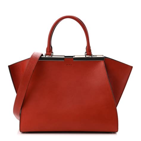 FENDI Vitello Dolce Marmol Shiny Nappa Petite 3Jours Tote 